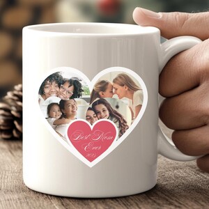 Idée cadeau mug photo, tasse à café en céramique personnalisée, tasses à thé photo personnalisées, cadeau pour elle ou pour lui, 11 oz