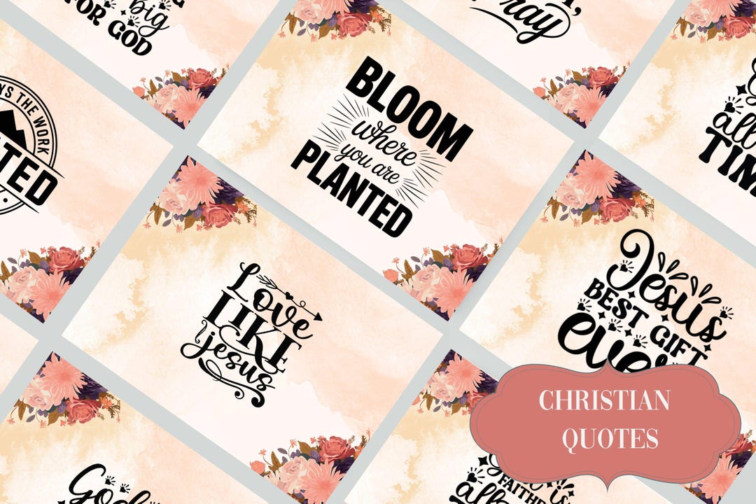 Bible Verse Cards Printable | Set of 12~size 4x6~inspirational Cards ...