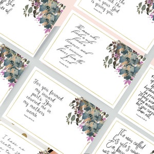 Mother Bible Verse Cards Printable| Set of 8~Size 4X6~Inspirational Cards | Digital Scripture Cards Mothers