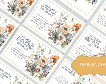 30 Bibel Affirmationen zum Ausdrucken - Schriftkarten für Glauben, Ermutigung und tägliche Inspiration