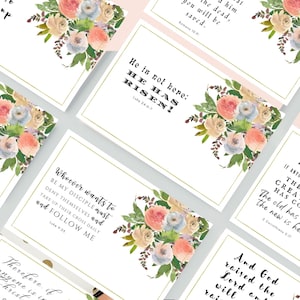 Osterbibelverskarten | 8er Set ~Größe 10X15 ~Inspirational Karten | Druckbare Schriftkarten | Digital Printable -08