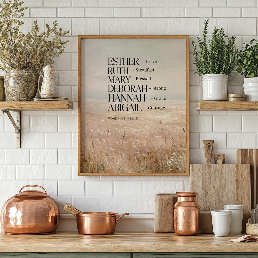 Women of the Bible Printable Wall Art – Christian Scripture Decor - Etsy