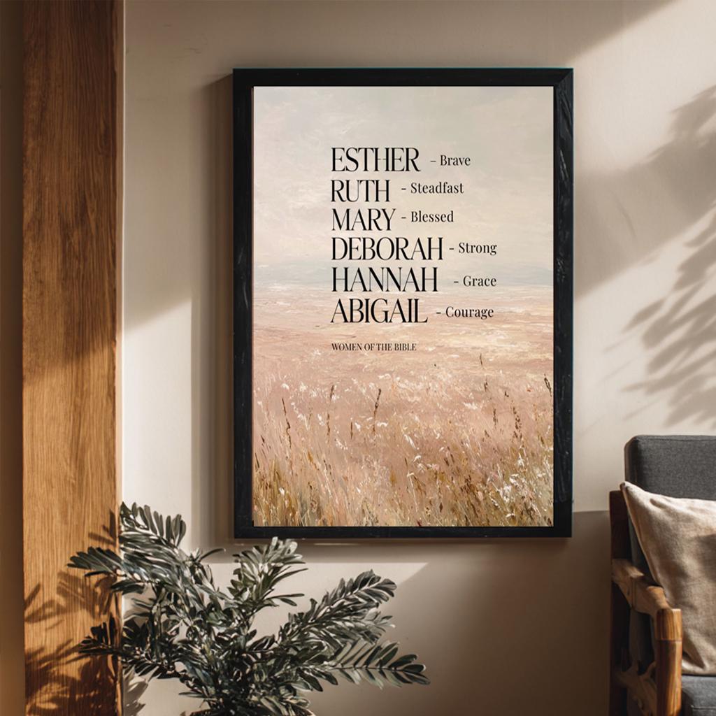 Women of the Bible Printable Wall Art – Christian Scripture Decor - Etsy