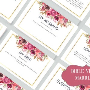 Valentines Ehe Liebe Bibel Vers Karten | Digitaler Download Schriftkarten -B13