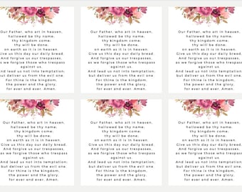 The Lords Prayer | Digital Download Prayer Cards -01