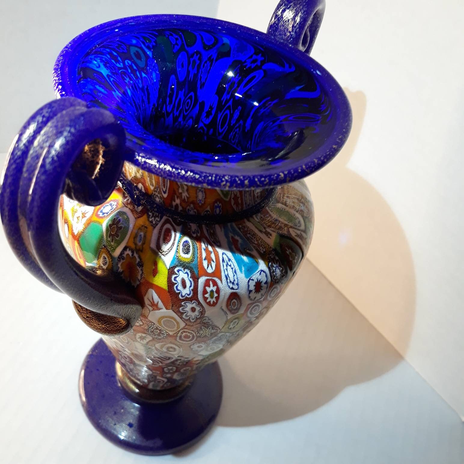 Signed Vintage Gambaro and Poggi Millifiori Murano Vase - Etsy