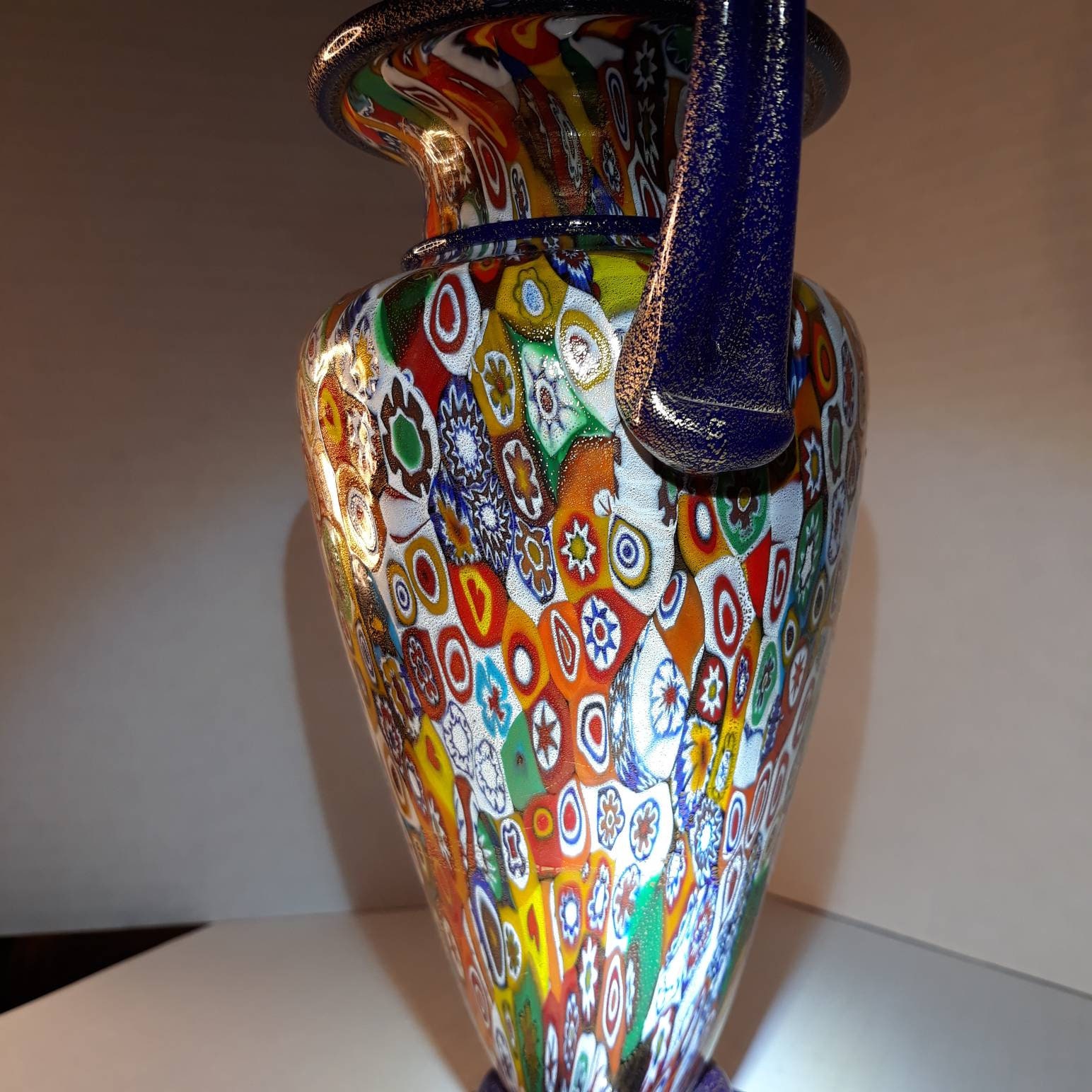 Signed Vintage Gambaro and Poggi Millifiori Murano Vase - Etsy