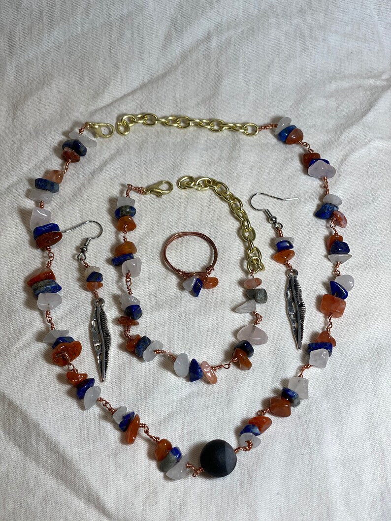 Fruit Smoothie Gemstone Jewelry Set