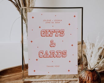 Gifts and cards table sign, Wedding sign template, Gift and cards sign, Wedding sign template, Wedding sign card, wedding sign, WED4241
