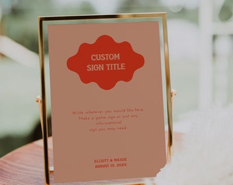 Retro Gifts and cards table sign, Wedding sign template, Gift and cards sign, Wedding sign template, Wedding sign card, wedding sign, JSD352