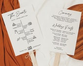 Wedding Program Template, Wedding Itinerary Download, Wedding Ceremony Timeline, Editable Wedding program, Simple wedding order timeline