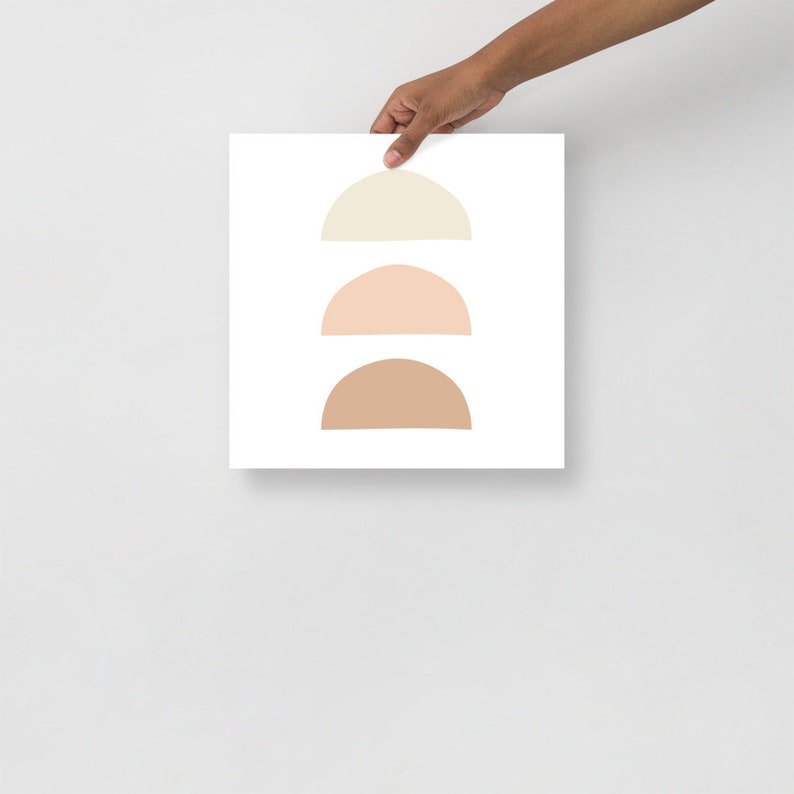 Minimal art print Boho decor Minimal wall art Trendy Wall art Half Moon Neutral Wall Art Boho wall art Neutral print