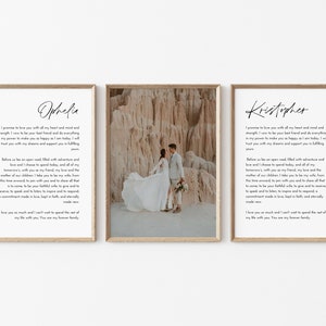 Impressão de votos de casamento, modelo de casamento personalizado para ele e para ela, placa de votos de casamento personalizada, presente de aniversário, presente de casamento