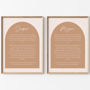 Impressão de votos de casamento, modelo de casamento personalizado para ele e para ela, placa de votos de casamento personalizada, presente de aniversário, presente de casamento