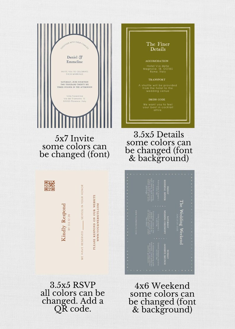 Wedding Invitation Suite, Classic Wedding Invite, Vintage Wedding Stationery, Cottage Core Wedding Suite Pink, Wedding Invitation Blue, pink image 7