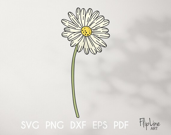 Download Daisy Clipart Gerbera Daisy Svg Simple Flower Svg Daisy Flower Etsy