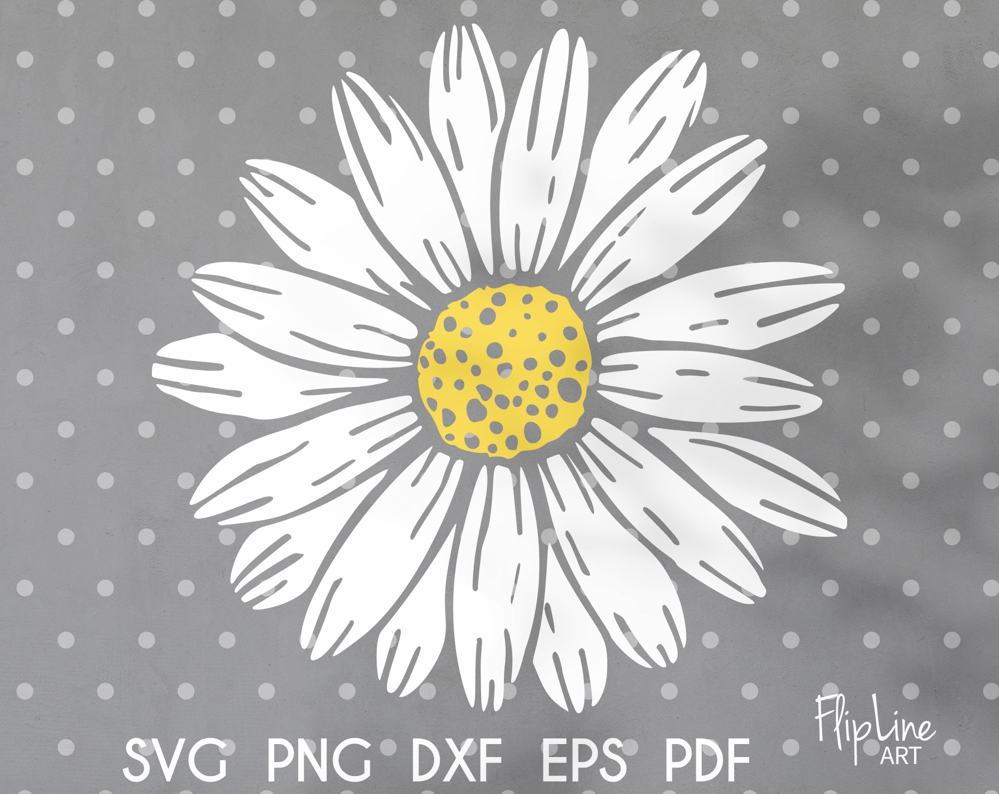 Daisy SVG Daisy clipart Simple Flower Svg daisy flower clipart | Etsy