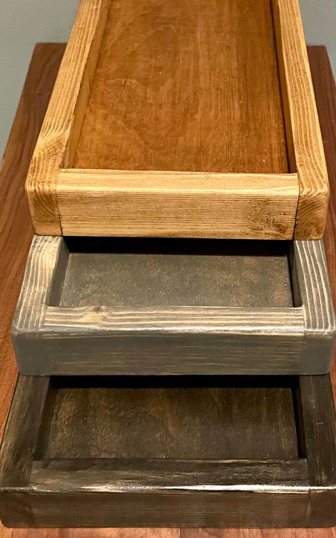 Toilet Tank Tray, Farmhouse Tray, Wood Tray, Rustic Tray, Stained