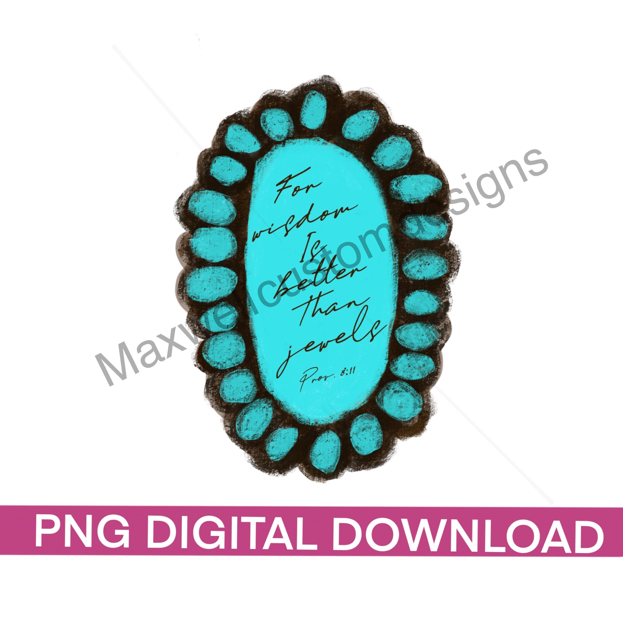 Sublimation Download PNG - Turquoise Gem Bible Verse - Etsy