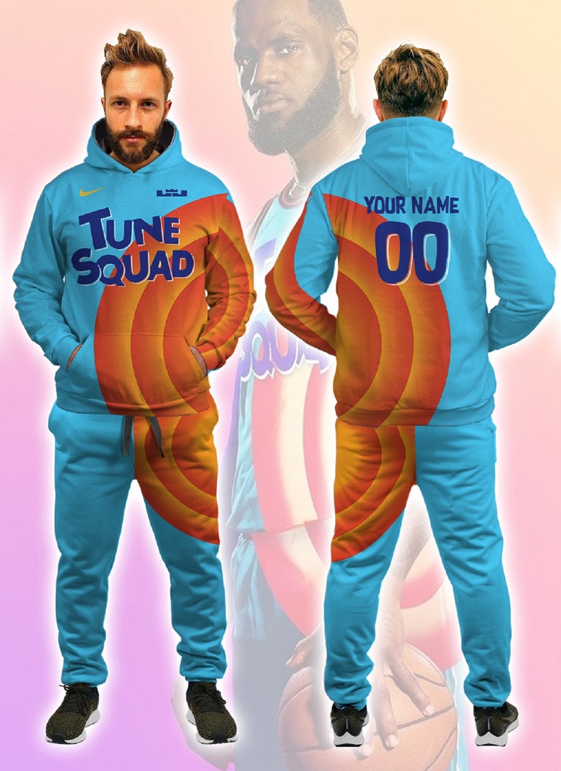 Tune Squad Space Jam Clothing Set Uniform Sweatshirt Zip Etsy
