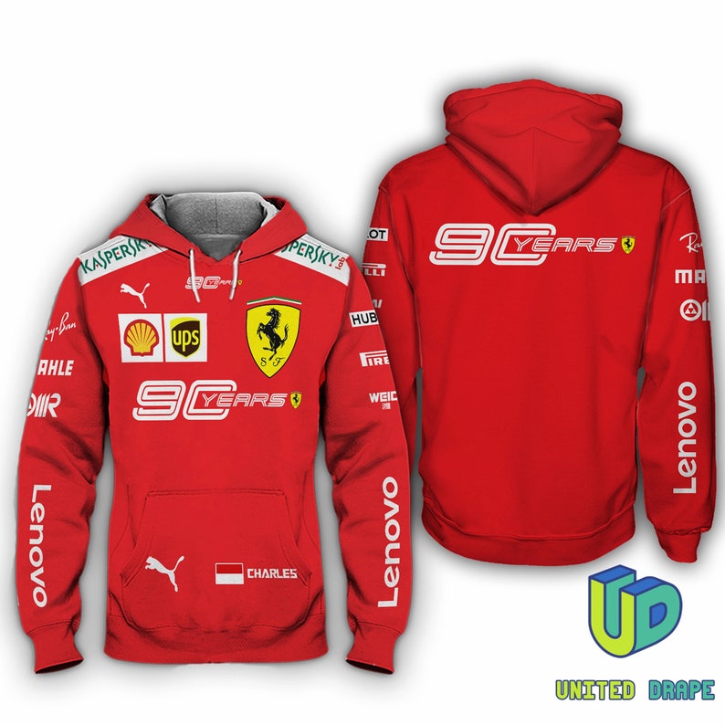 Ferrari 90 Years Formula One Grand Prix Apparel Uniform | Etsy