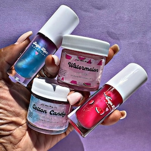 Lip scrub - lip gloss - lipgloss bundles - lip scrub bundles - cute gloss - flavored lip gloss - lip care - glossy lips - vitamin e