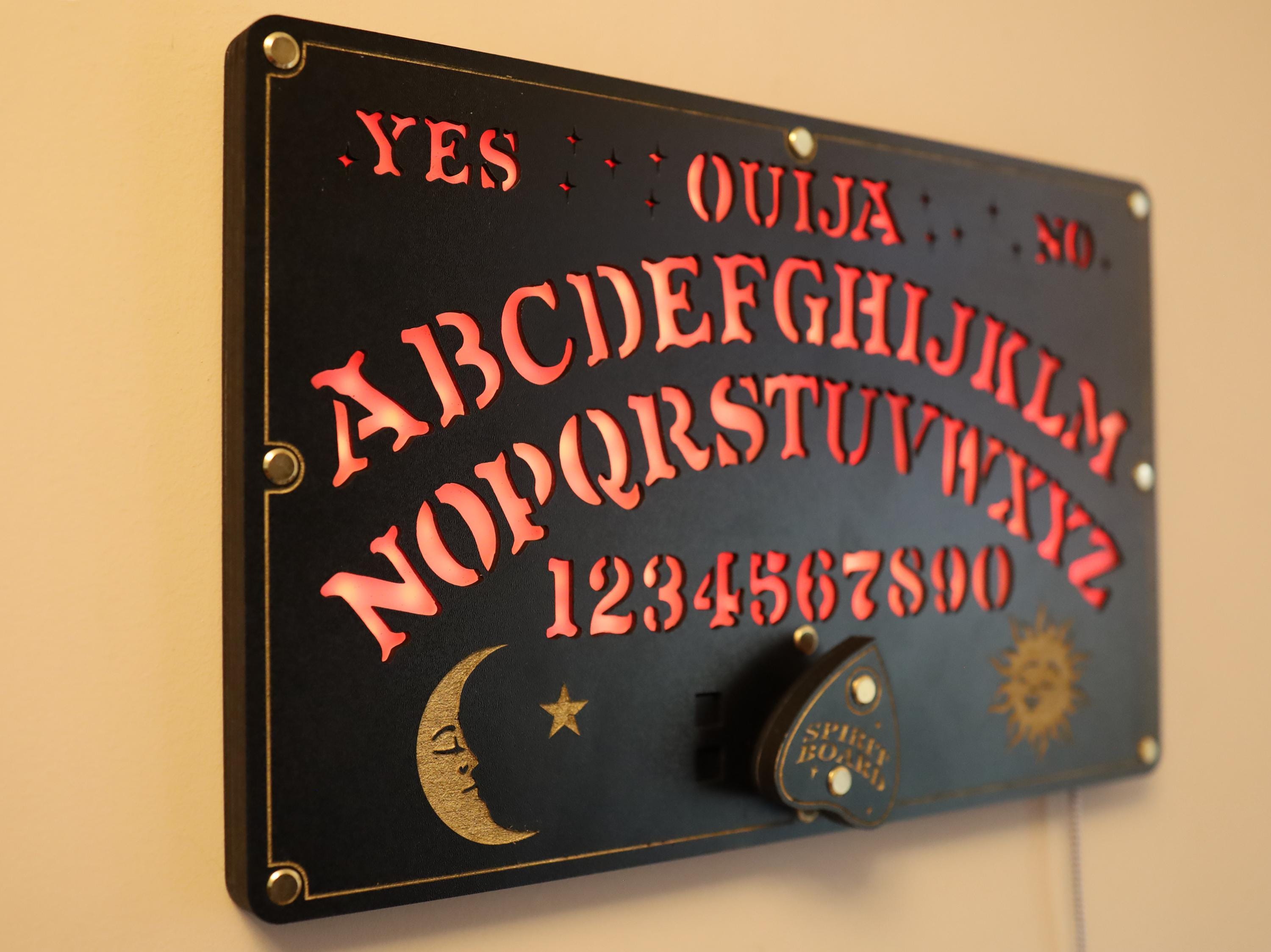 Ouija Board Clock With RGB Lights - Etsy Israel