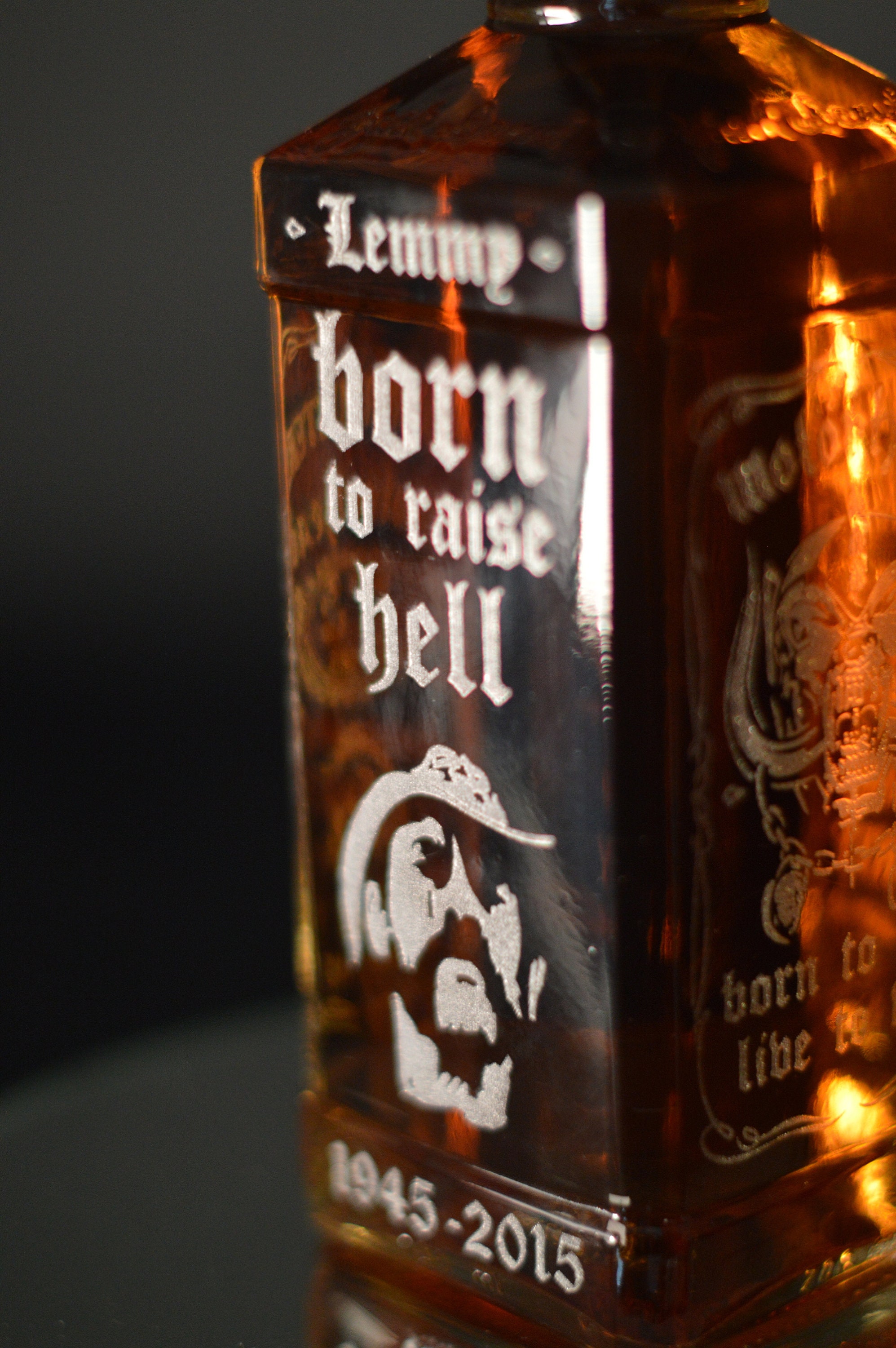 Motorhead Lemmy Kilmister Tribute Full Sized Jack Daniels Etsy