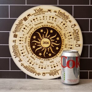 2026 Wheel of the Year Moon Phase Calendar, Wiccan Pagan Altar Décor - Etsy