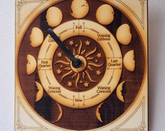 Neumond Mondphase Heute Uhr Einstellen Mondphase Uhr, Vintage