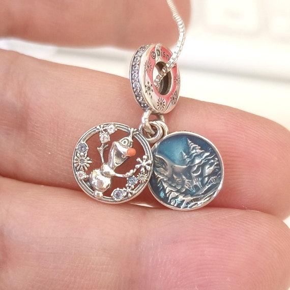Disney Frozen Snow Olaf Double Dangle Charm For European Charm