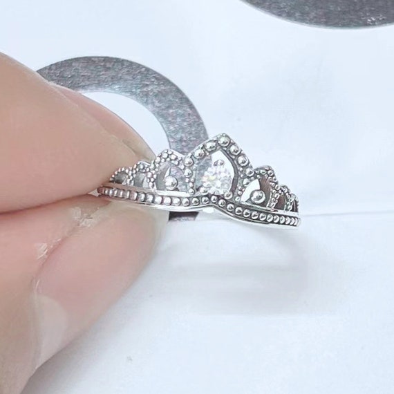 Pandora Regal Beaded Tiara Ring