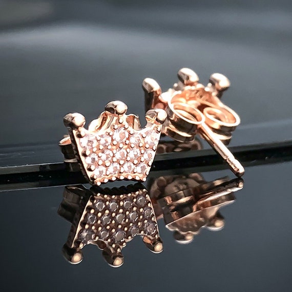 Buy Demeter Rose Gold Pearl  Stone CZ Earrings Online  The Glocal Trunk