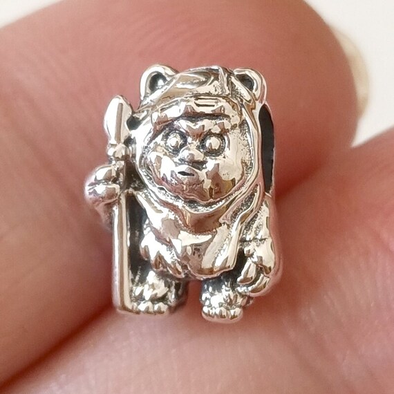 Ewok Motif Charm Silver Fits Pandora Charm Pulsera Collar - Etsy España