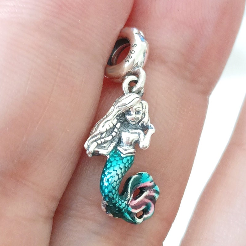 Mermaid Sea Glass Bracelet, Marble Iridescent Beads, Mermaid Tail, Stretchy  Bracelet, No Tail Customizable Option, Shiny, Handmade, comfy