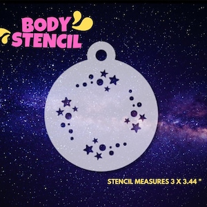 Stars Face Paint Mylar Stencil
