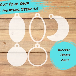Template SVG to make Stencil, Face Painting Cut File, DIY Stencil, Face Painting Stencils, Digital File, templates