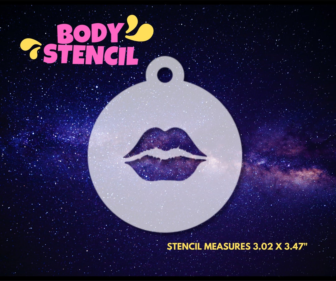 Kiss Face Paint Mylar Stencil Etsy