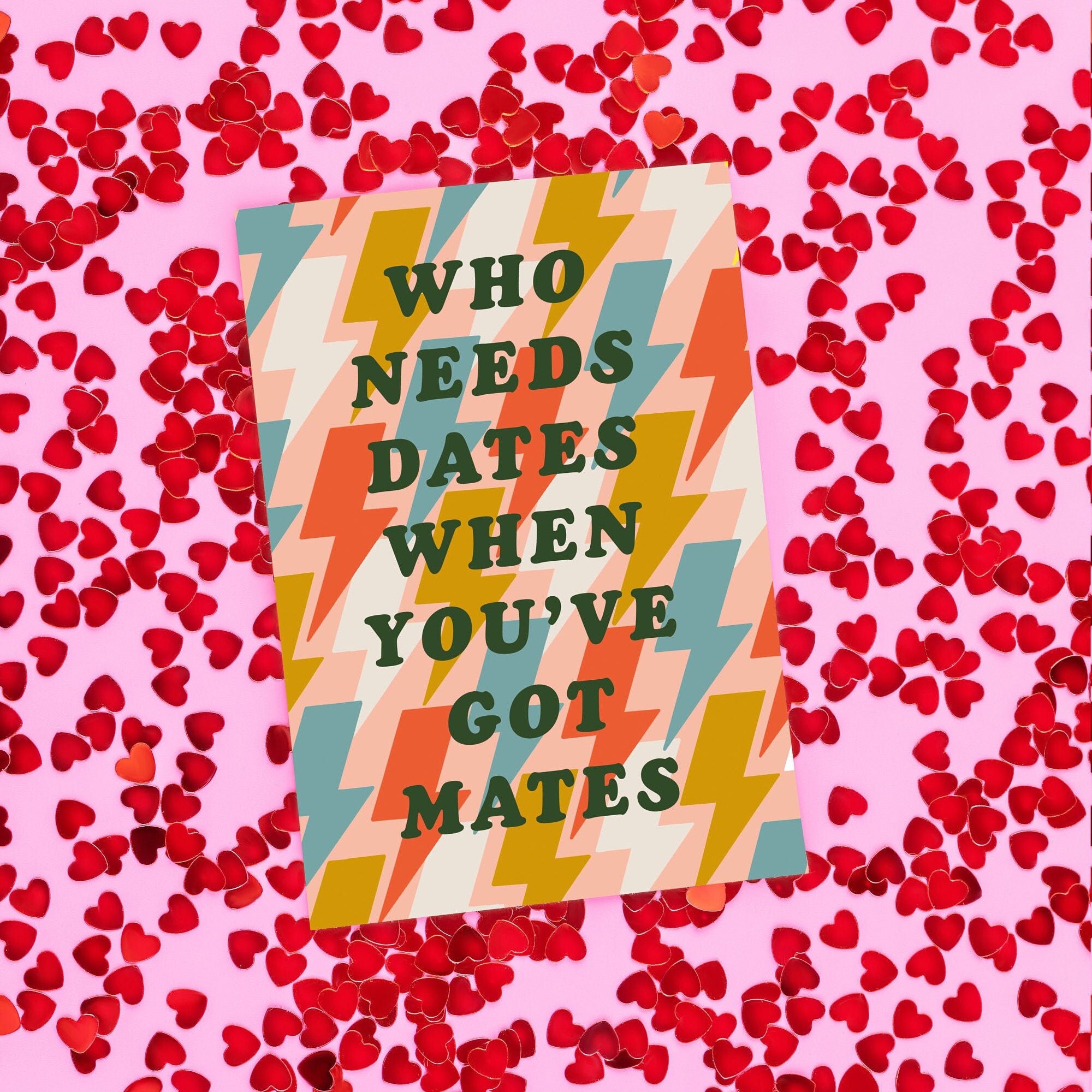 Galentines / Palentines Day Card Who Needs Dates When Etsy