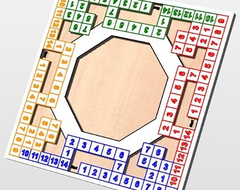 Plantilla para tablero de juego Poleana – Archivo CNC – Vectric® crv, svg, dxf