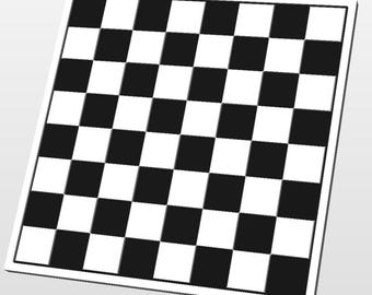 Checkers Game Board Template – CNC File – Vectric® crv, svg, dxf