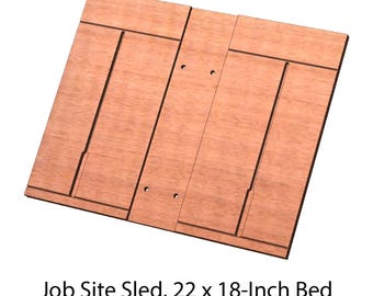 CNC Table Saw Sled Digital File – MATCHFIT® Grooves, 22x18-inch (crv, svg, dxf)