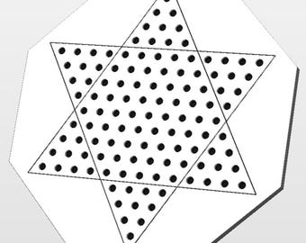 Chinese Checkers Game Board Template – CNC File – Vectric® crv, svg, dxf