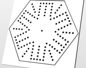 Aggravation-Wahoo Game Board 6-Player Template – CNC File – Vectric® crv, svg, dxf