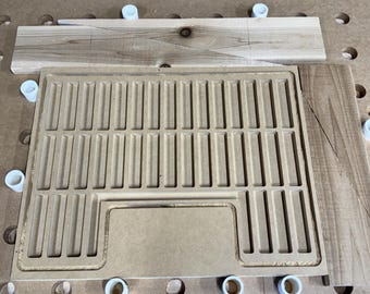 CNC Digital File – Tool Bit Organizer Insert – Harbor Freight 20-Bin Case – Holds 36 End Mills – Vectric® crv, svg, dxf