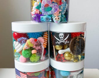 Summer Play Dough Jars | Airplane Entertainment | Kids Summer Activities | Ice Cream Sensory Play | Pirate Party Favors | Kids Birthday Gift