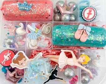 Ballerina Sensory Kit | Ballet Play Dough | Dance Recital Gift | Toddler Girl Activity | Dance Party Favor | Ballet Lover Gift | Custom Tutu