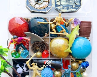 Pirate Play Dough Sensory Kit, Kids' Pirate Party Favors