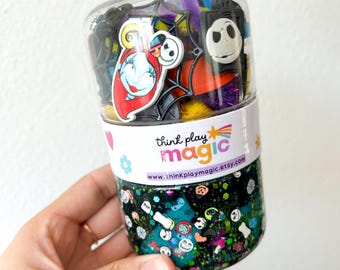 Travel Play Dough Jar for Kids | Ages 3+ Airplane Activities | Road Trip Busy Jar | Sensory Toy Pod | Kids Birthday Gift | Screen Free Fun