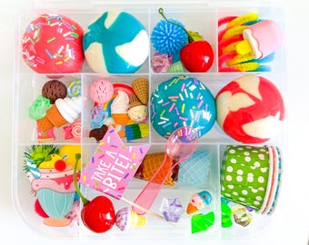 Ice Cream Play Dough Sensory Kit, Summer Busy Box